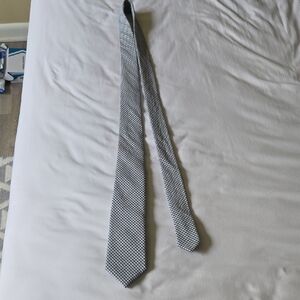 Elegant Black and White Men's Tie